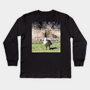 Canada Geese Kids Long Sleeve T-Shirt